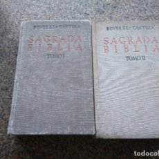Libros de segunda mano: SAGRADA BIBLIA VERSION CRITICA SOBRE LOS TEXTOS HEBREO Y GRIEGO -- 1947 -- 2 TOMOS --. Lote 343577598