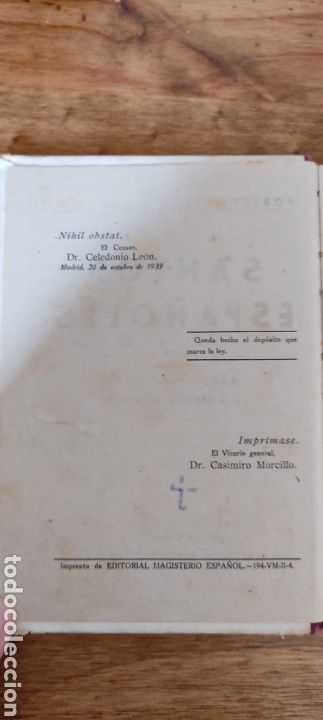 Libros de segunda mano: Santos Espa&ntilde;oles, 1939 - Foto 3