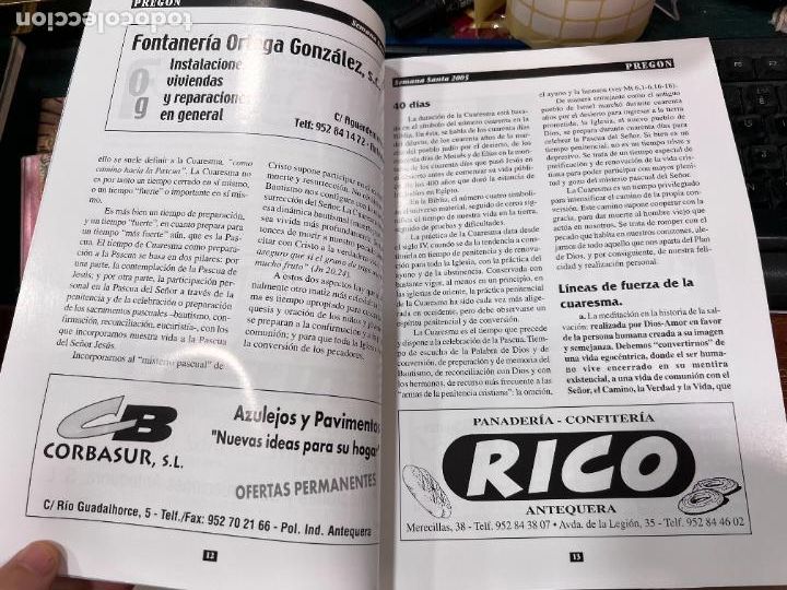 Libros de segunda mano: PREGON SEMANA SANTA DE ANTEQUERA 2005 - Foto 2