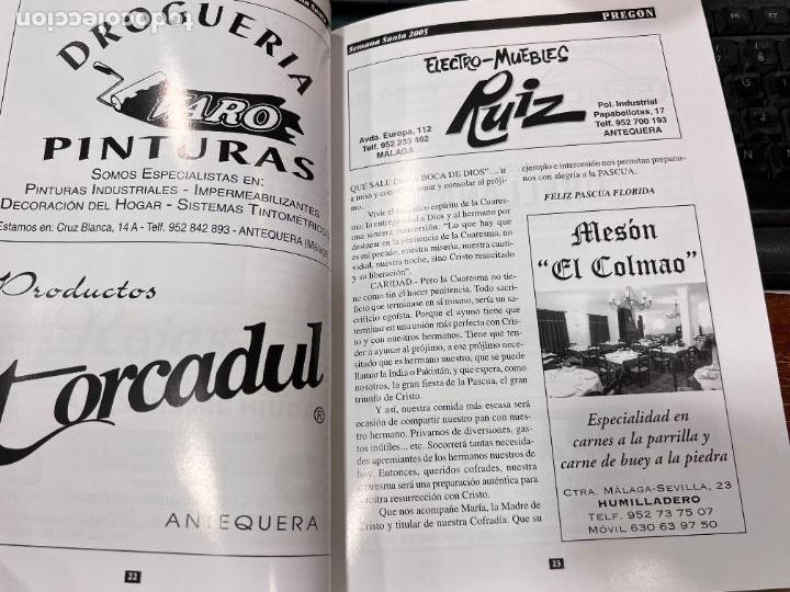 Libros de segunda mano: PREGON SEMANA SANTA DE ANTEQUERA 2005 - Foto 3
