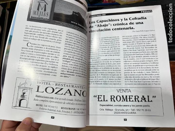 Libros de segunda mano: PREGON SEMANA SANTA DE ANTEQUERA 2005 - Foto 4