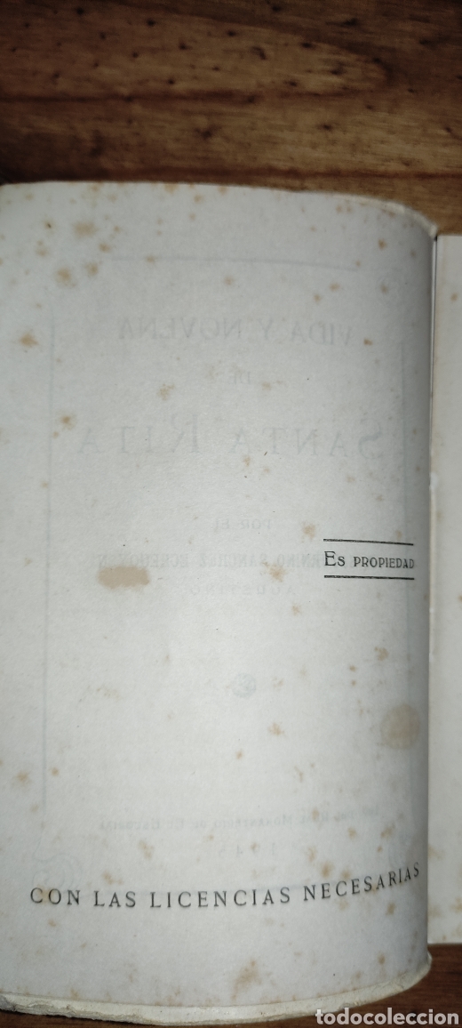 Libros de segunda mano: Vida de Santa Rita, 1945 - Foto 3