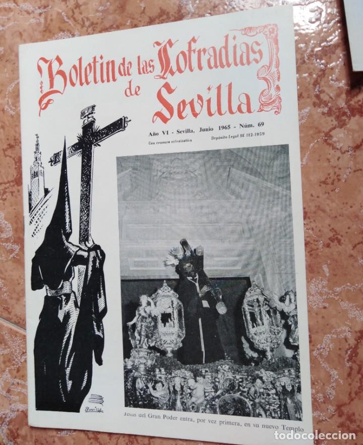 Libros de segunda mano: SEMANA SANTA DE SEVILLA BOLETIN DE LAS COFRADIAS DE SEVILLA junio n 69 1965
