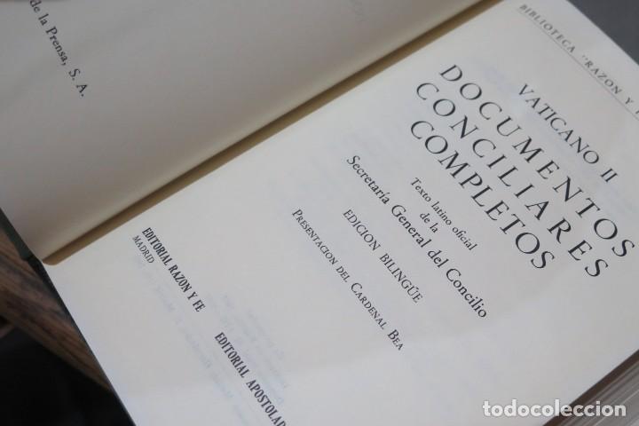 Libros de segunda mano: VATICANO II. DOCUMENTOS CONCILIARES COMPLETOS - Foto 2