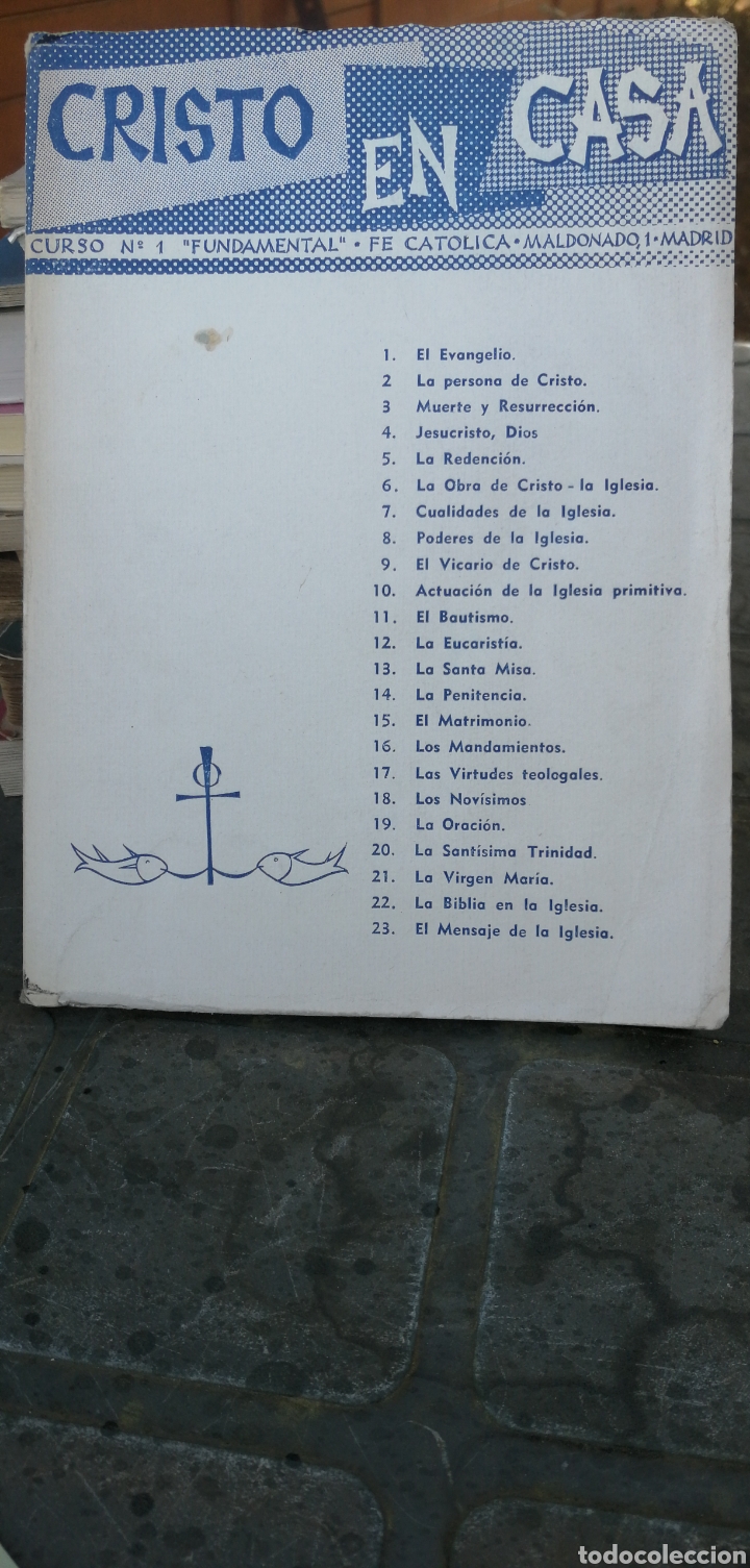 Libri di seconda mano: Cristo en casa. Curso N&ordm;1 &rdquo;Fundamental&rdquo; Fe catolica 23,lecciones 56 h. CRISTO CASA EN CURSO N&deg; 1 &rdquo;