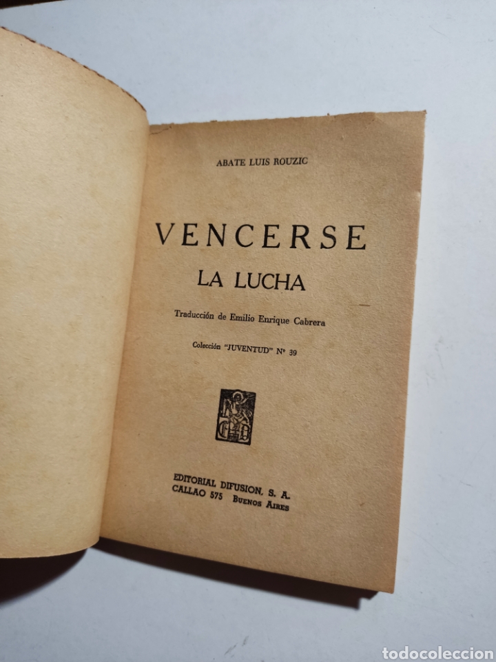 Libros de segunda mano: Libro vencerse La Lucha Abate Luis Rouzic - Foto 3