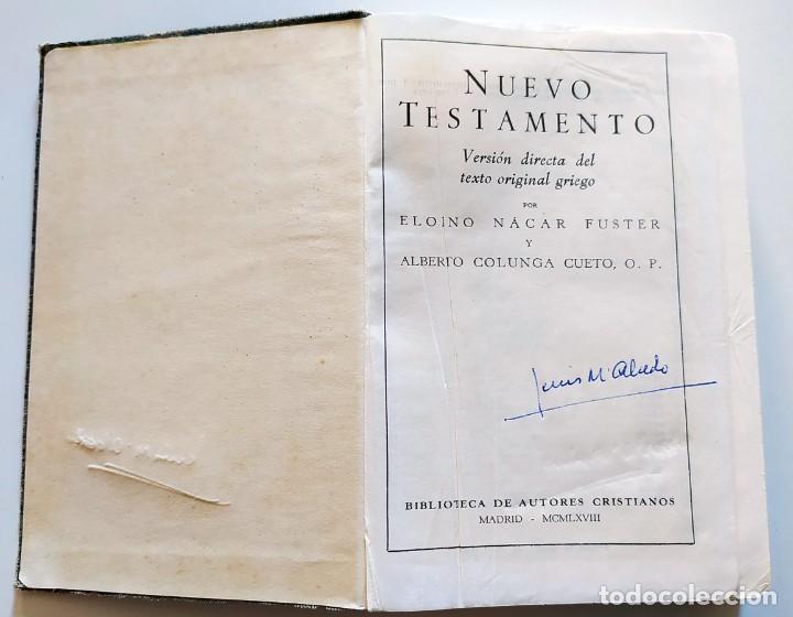 Libros de segunda mano: LIBRO NUEVO TESTAMENTO VERSION DIRECTA DEL TEXTO ORIGINAL GRIEGO - Foto 3