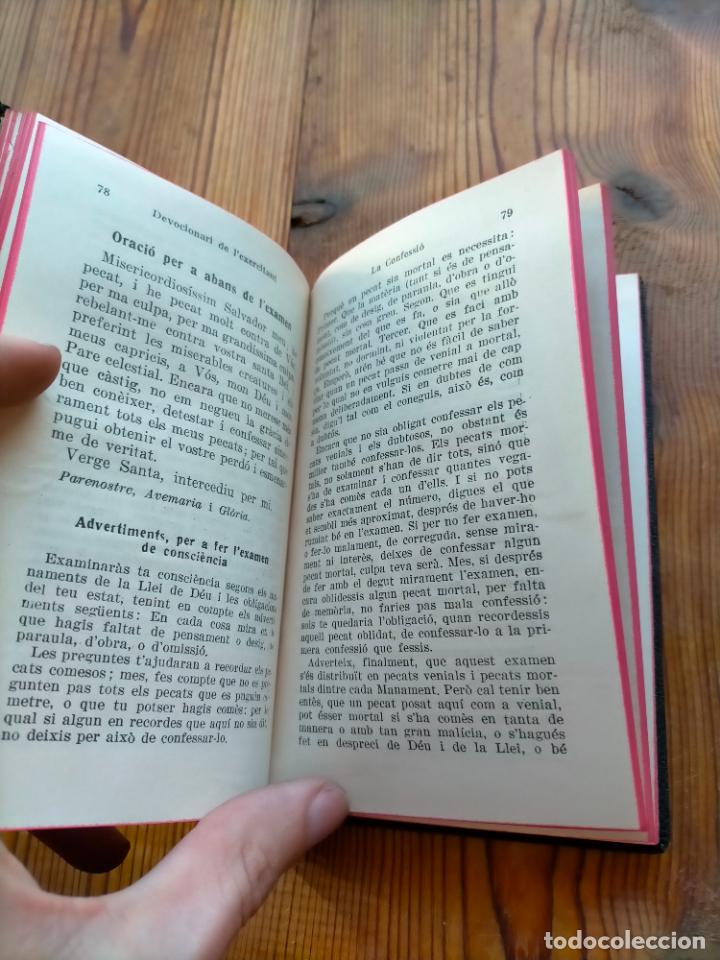 Libros de segunda mano: DEVOCIONARI DE LEXERCITANT 1946 BALMES PRACTIQUES PIADOSES USADES EN ELS EXERCICIS - Foto 6