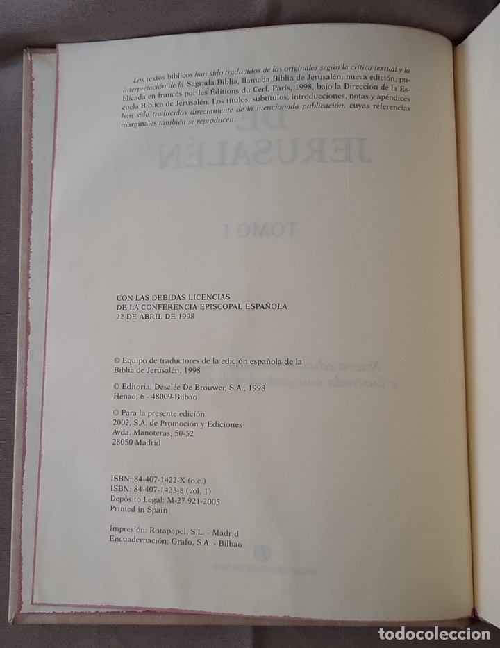 Libros de segunda mano: La Biblia (2 Volumenes). - Foto 3