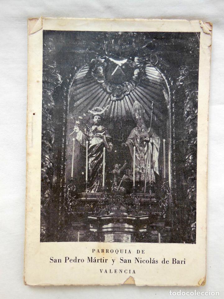 Libros de segunda mano: NOVENA Y CAMINATA DE TRES LUNES AL GLORIOSO SAN NICOLAS DE BARI. Parroquia Valencia. 1967