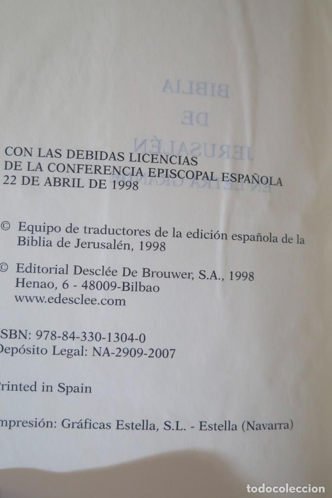 Libros de segunda mano: 2007.- NUEVA BIBLIA DE JERUSAL&Eacute;N. DDB - Foto 2