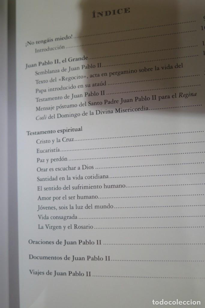 Libros de segunda mano: TESTAMENTO ESPIRITUAL DE JUAN PABLO II - Foto 2