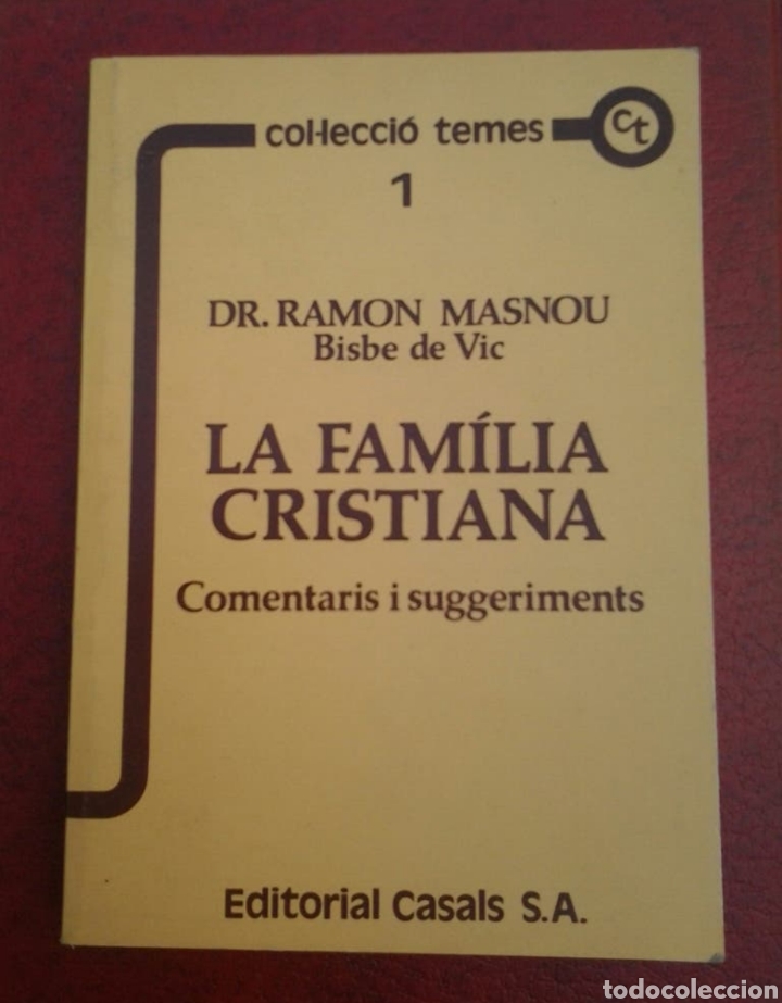 Second hand books: LA FAM&Iacute;LIA CRISTIANA. (DR. RAM&Oacute;N MASNOU)