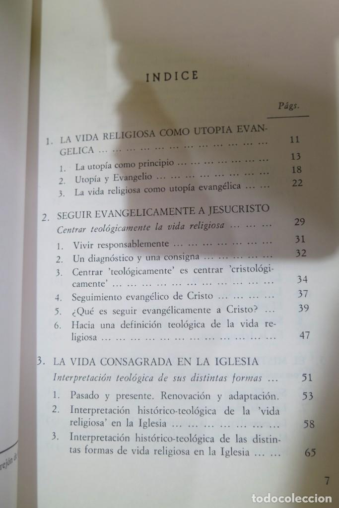 Libros de segunda mano: LA UTOPIA DE LA VIDA RELIGIOSA - Foto 3