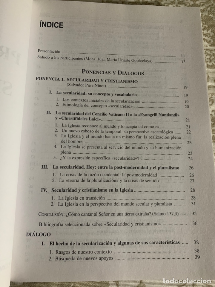 Libros de segunda mano: Presbiterado y Secularidad. Simposio. Comisi&oacute;n Episcopal del Clero. - Foto 4