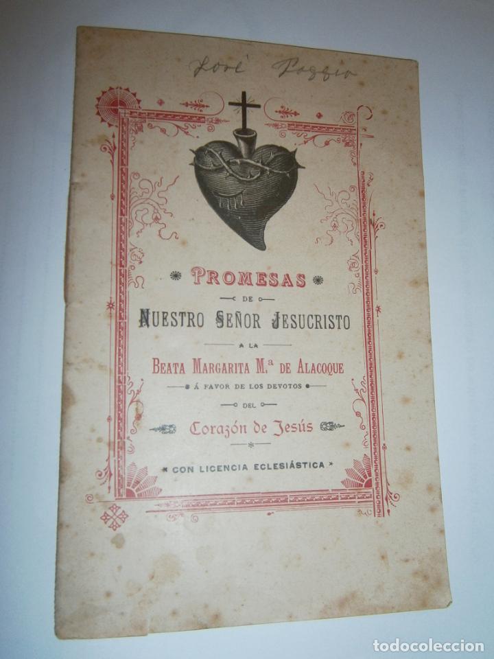 Livres d'occasion: ANTIGUO LIBRETO - PROMESAS DE NUESTRO SE&Ntilde;OR JESUCRISTO A LA BEATA MARGARITA M&ordf;. DE ALACOQUE