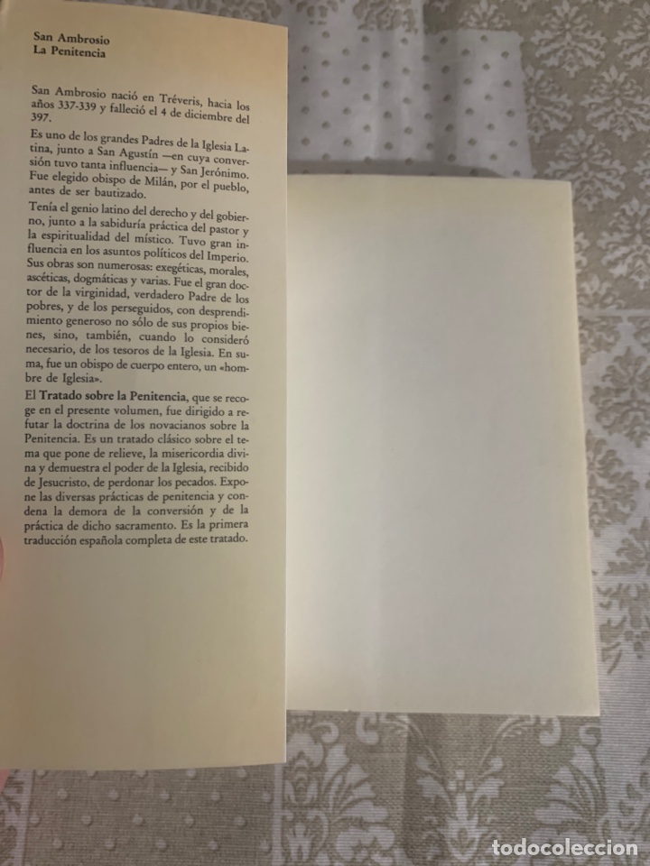 Libros de segunda mano: La Penitencia. San Ambrosio. - Foto 3