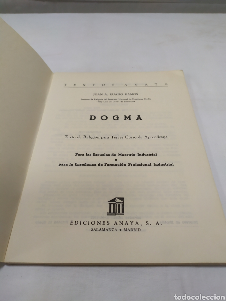 Libros de segunda mano: Dogma, Ediciones Anaya, 1963 - Foto 3
