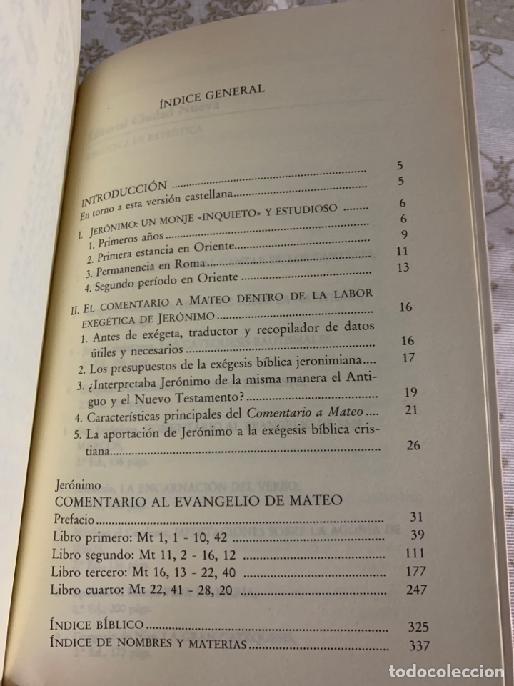 Libros de segunda mano: Comentario del Evangelio de Mateo. San Jer&oacute;nimo. - Foto 6