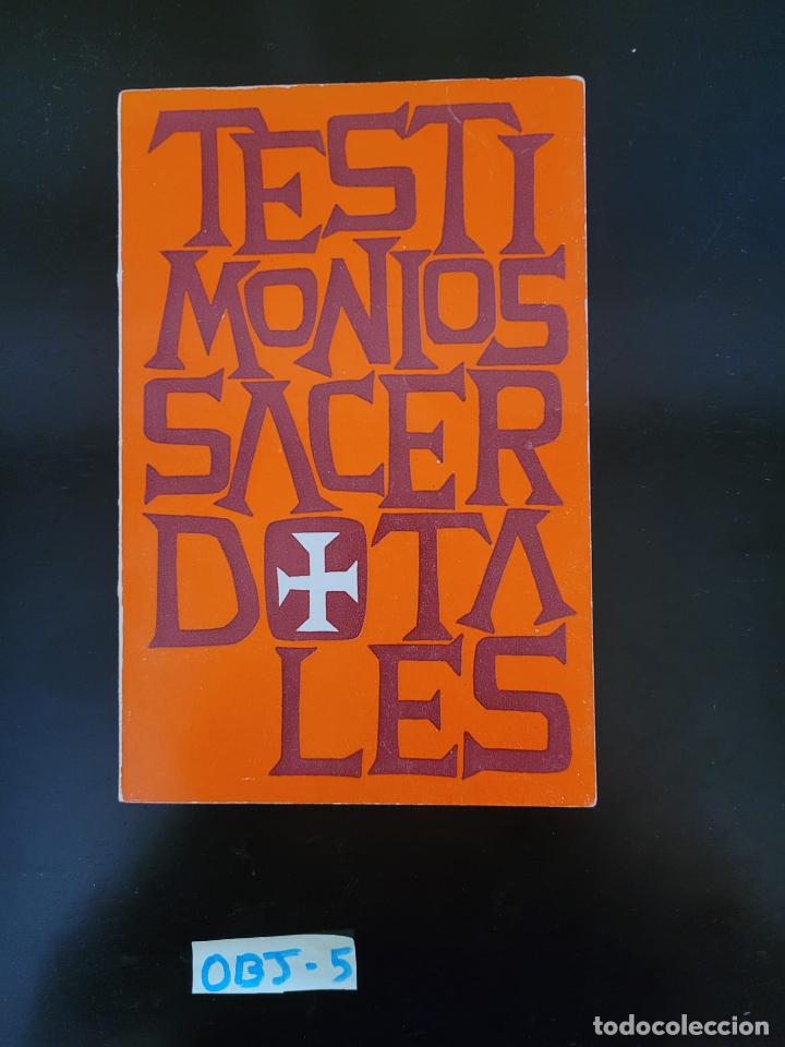 Libros de segunda mano: Testimonios sacerdotales - Foto 1