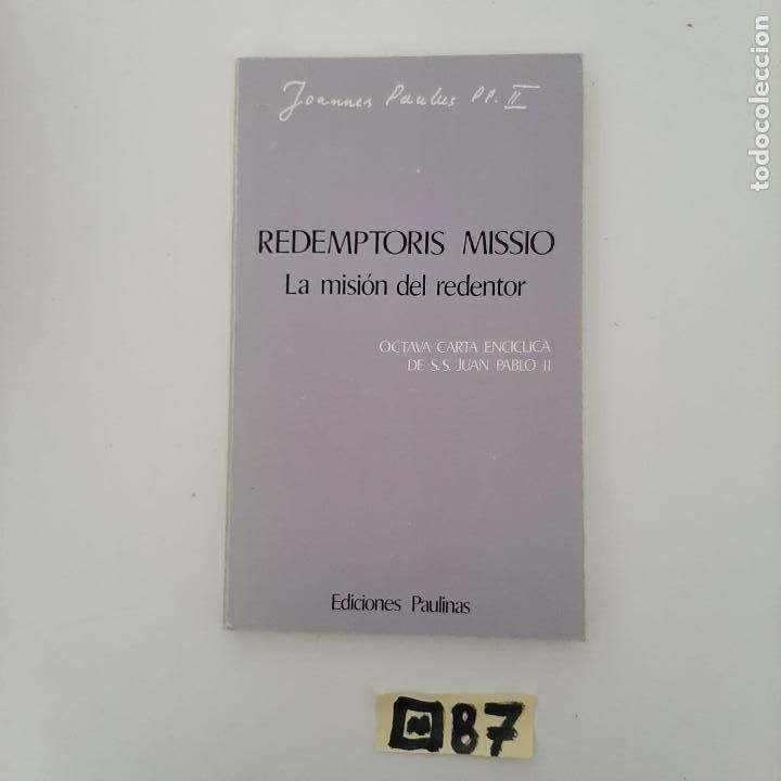Libros de segunda mano: La misi&oacute;n del redentor - Foto 1