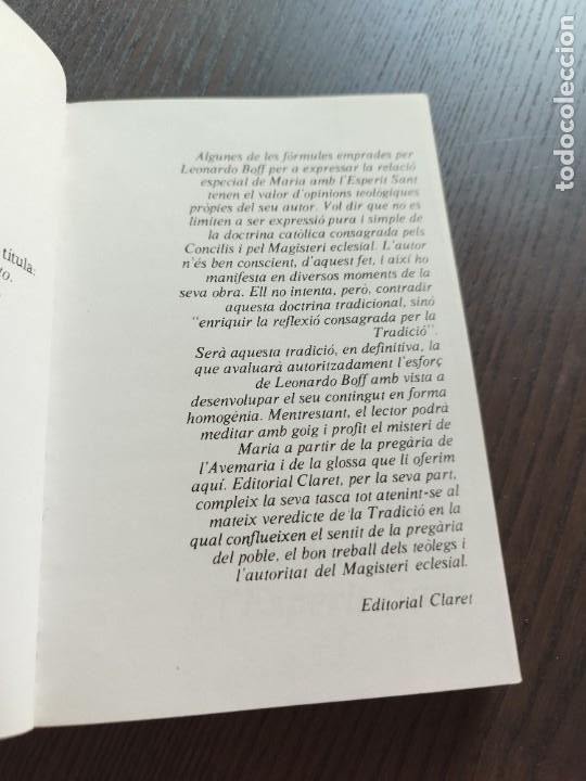 Libros de segunda mano: Leonardo Boff. Lavemaria. Editorial Claret. - Foto 5