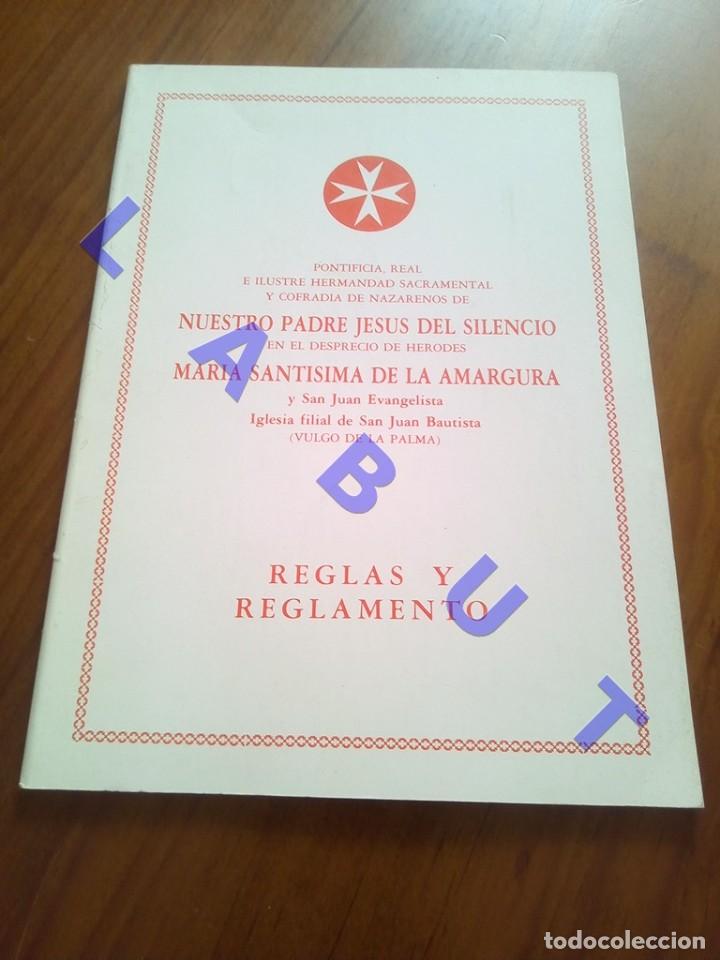 Libros de segunda mano: HERMANDAD JESUS DEL SILENCIO REGLAS 1986 SEMANA SANTA SEVILLA U70