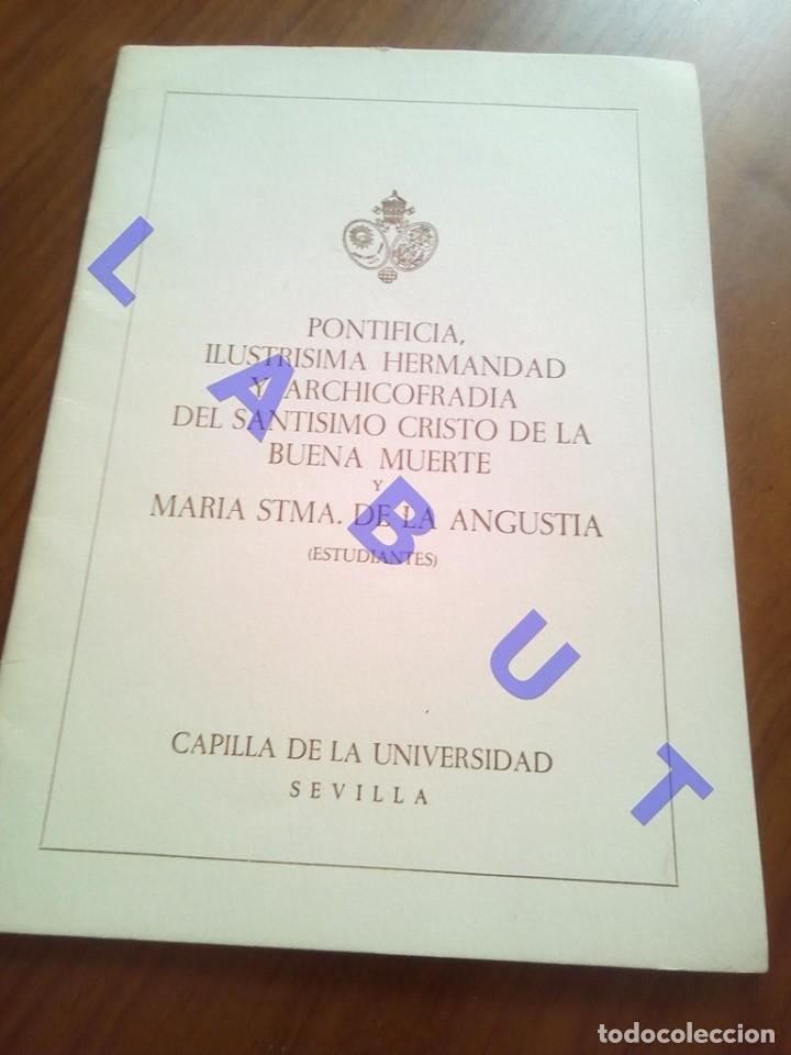 Libros de segunda mano: HERMANDAD DE LOS ESTUDIANTES MEMORIA 1971 SEMANA SANTA SEVILLA U70