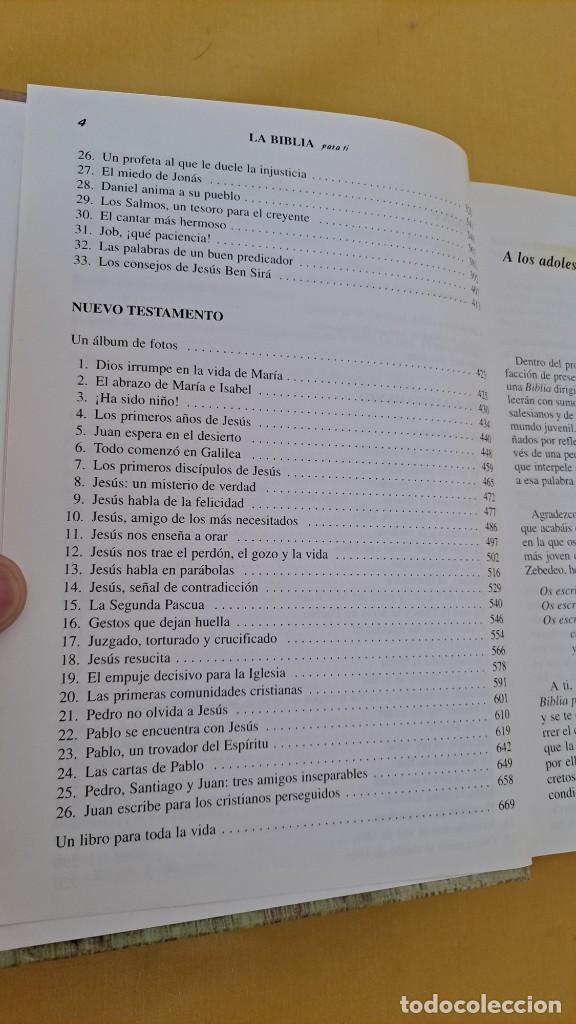 Libros de segunda mano: LA BIBLIA PARA TI - EDICIONES EDEB&Eacute; 2002 - Foto 4