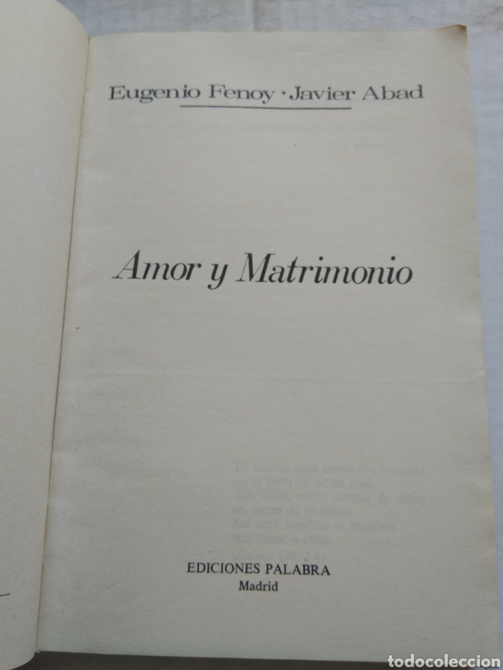 Libros de segunda mano: AMOR Y MATRIMONIO/VV.AA. - Foto 4