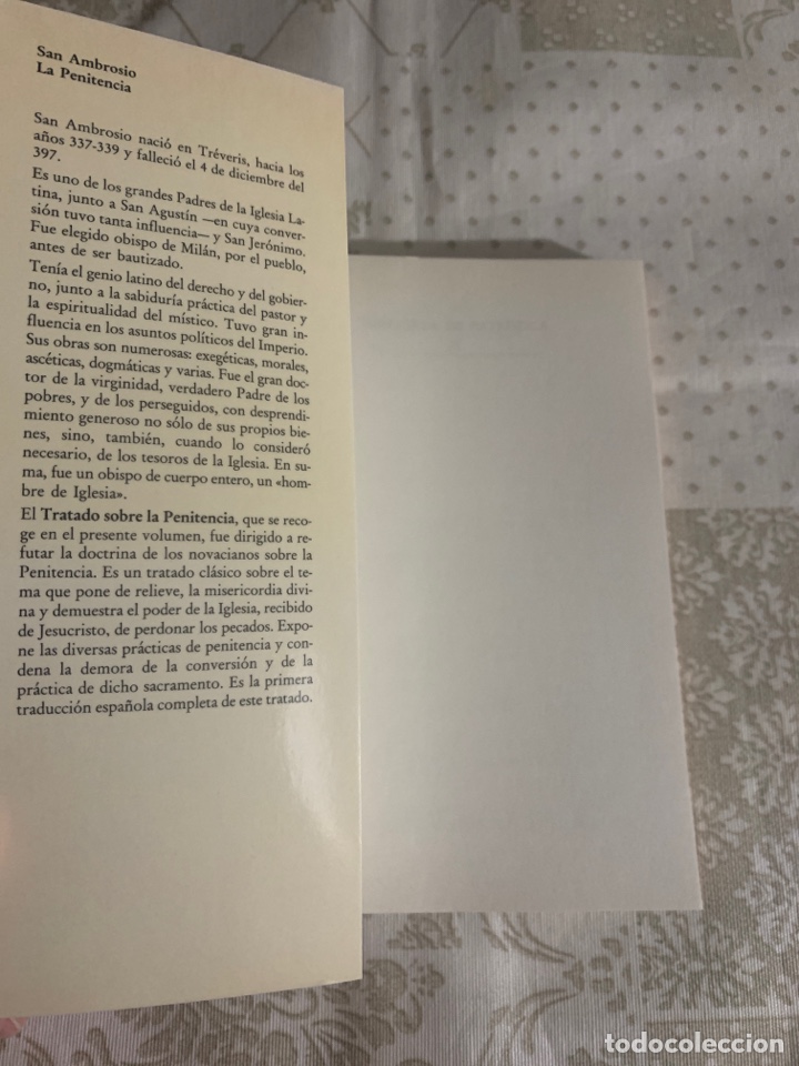 Libros de segunda mano: La Penitencia. San Ambrosio. - Foto 3