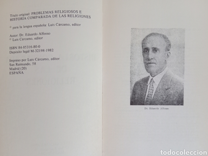 Libros de segunda mano: HISTORIA COMPARADA DE LAS RELIGIONES, EDUARDO ALFONSO - Foto 3