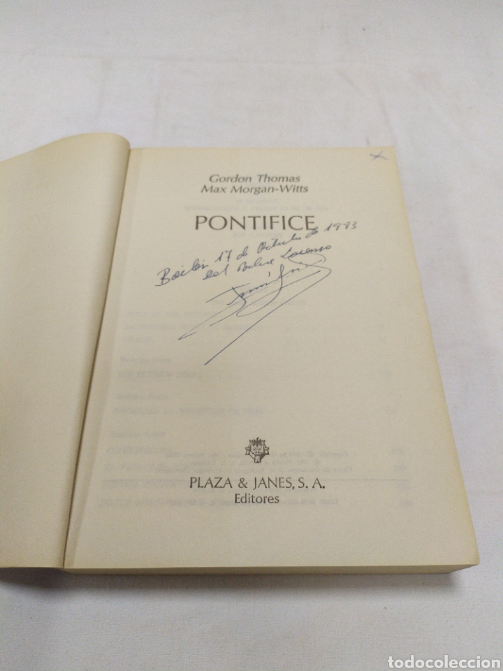 Libros de segunda mano: Pont&iacute;fice, Gordon Thomas, 1983 ZXY - Foto 2