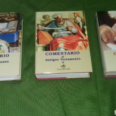 Livres d'occasion: COMENTARIO AL ANTIGUO Y NUEVO TESTAMENTO (3 TOMOS). LA CASA DE LA BIBLIA, 1996-8.. Lote 355967880
