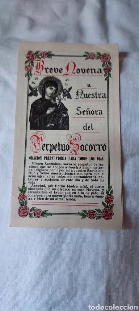 Libri di seconda mano: BREVE NOVENA EN HONOR DE NUESTRA SE&Ntilde;ORA DEL PERPETUO SOCORRO