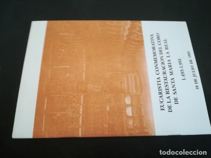 Second hand books: EUCARISTIA CONMEMORATIVA RESTAURACION CORO SANTA MARIA LA REAL / AR102 / LA RIOJA /