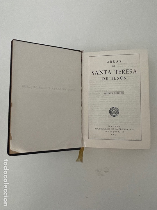 Libros de segunda mano: OBRAS de Santa Teresa de Jes&uacute;s - Foto 2