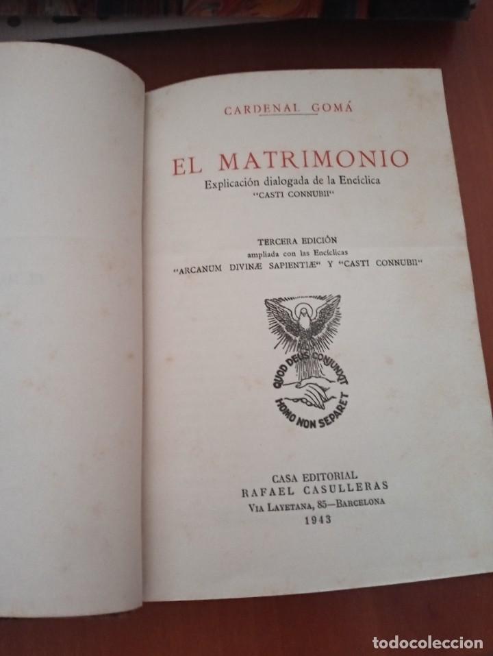 Libros de segunda mano: Libro antiguo El Matrimonio - Foto 4