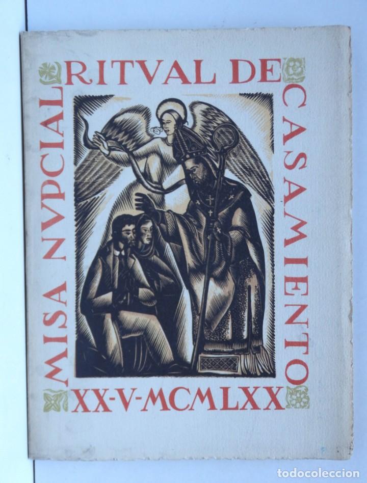 Libros de segunda mano: Misa Nupcial Ritual de Casamiento. XX-V-MCMLXX
