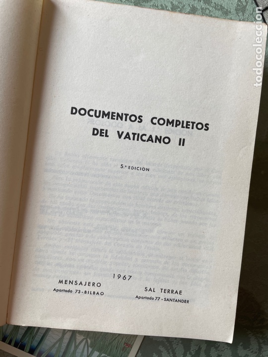Libros de segunda mano: Documentos completos del Vaticano II (1967) - Foto 2