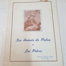 Libros de segunda mano: SAN ANTONIO DE PADUA Y LOS POBRES - SALVADOR SIERRA