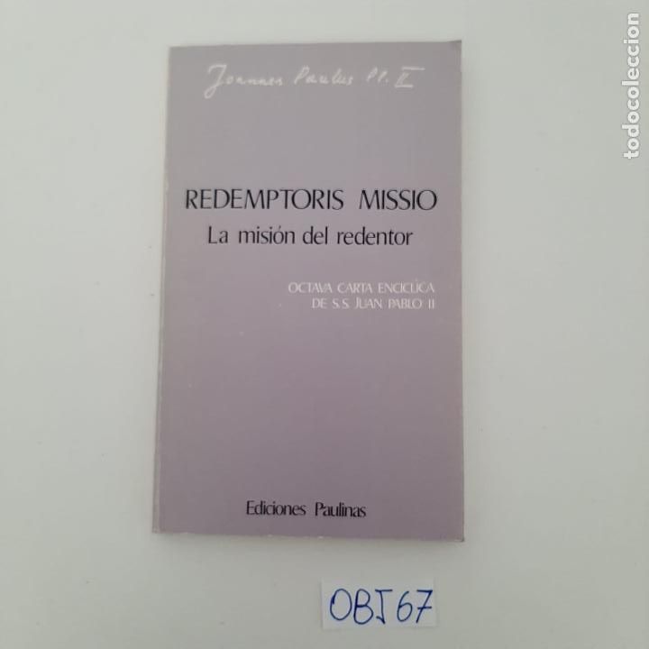 Libros de segunda mano: La misi&oacute;n del redentor - Foto 1