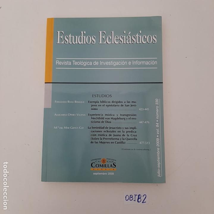 Libros de segunda mano: Estudios Eclesi&aacute;sticos - Foto 1