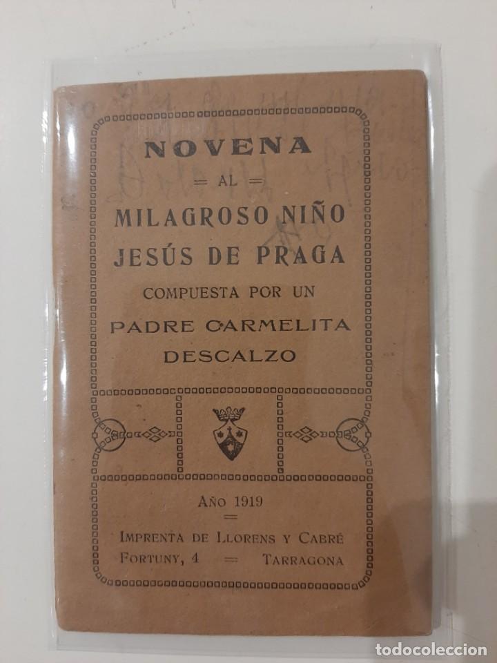 Libros de segunda mano: NOVENA AL MILAGROSO NI&Ntilde;O JES&Uacute;S DE PRAGA COMPUESTA POR UN CARMELITA DESCALZO. 1919