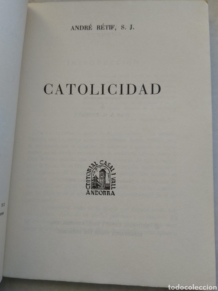 Libros de segunda mano: CATOLICIDAD/R.P. RETIF - Foto 2