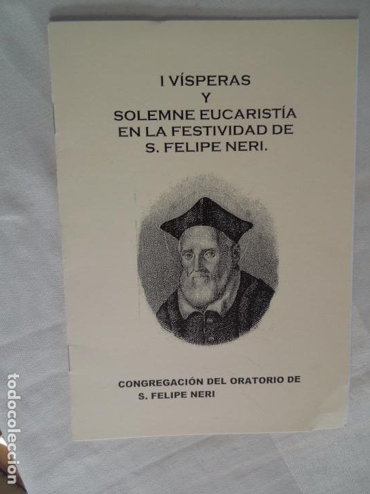 Gebrauchte B&uuml;cher: I V&Iacute;SPERAS Y SOLEMNE EUCARIST&Iacute;A EN LA FESTIVIDAD DE S. FELIPE NERI - 26 MAYO.