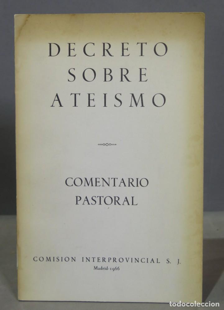 Second hand books: DECRETO SOBRE ATEISMO. COMENTARIO PASTORAL