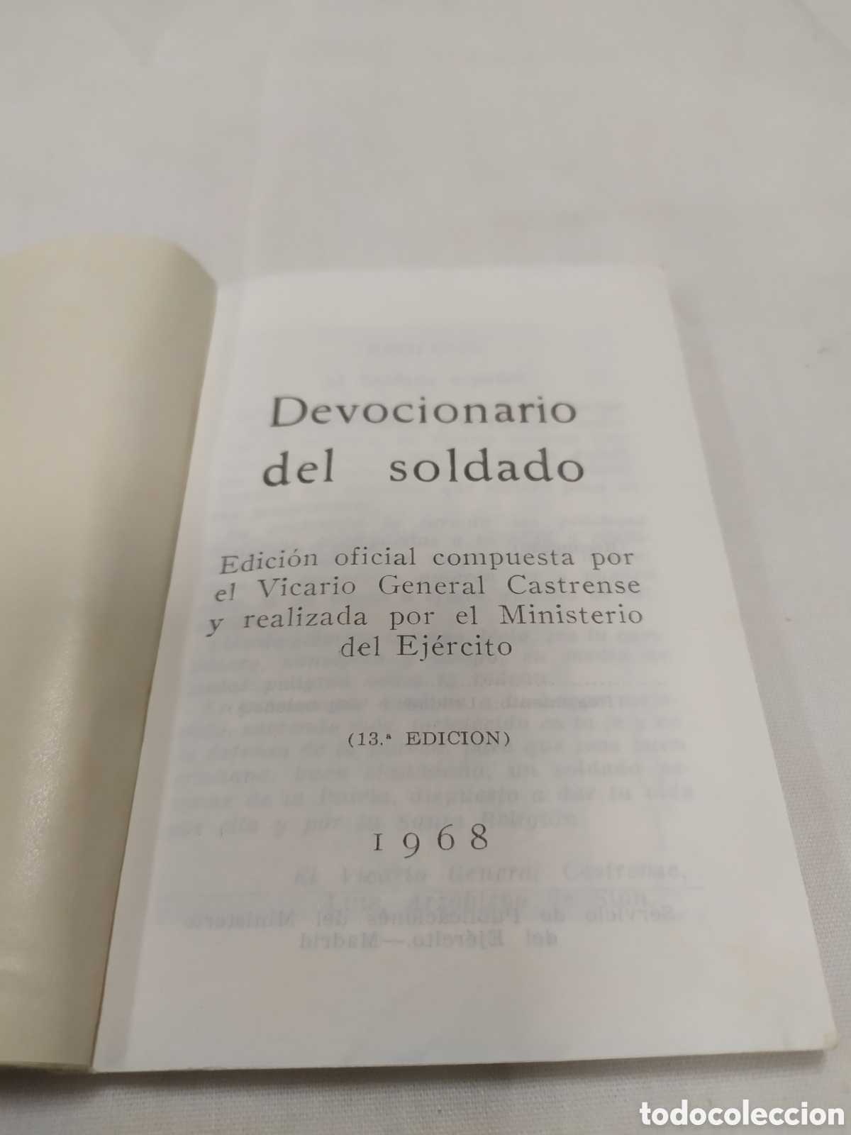 Libros de segunda mano: Devocionario del soldado. Ministerio del ej&eacute;rcito, 1968 - Foto 3