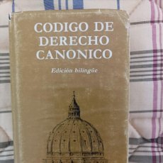Libros de segunda mano: CÓDIGO DE DERECHO CANÓNICO. EDICIÓN BILINGÜE. BAC MINOR, N 66. 1986. 13 ED.