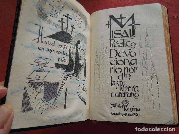 Libros de segunda mano: MISAL PR&Aacute;CTICO Y DEVOCIONARIO - P. LUIS RIBERA - EDITORIAL REGINA 1965. - Foto 1